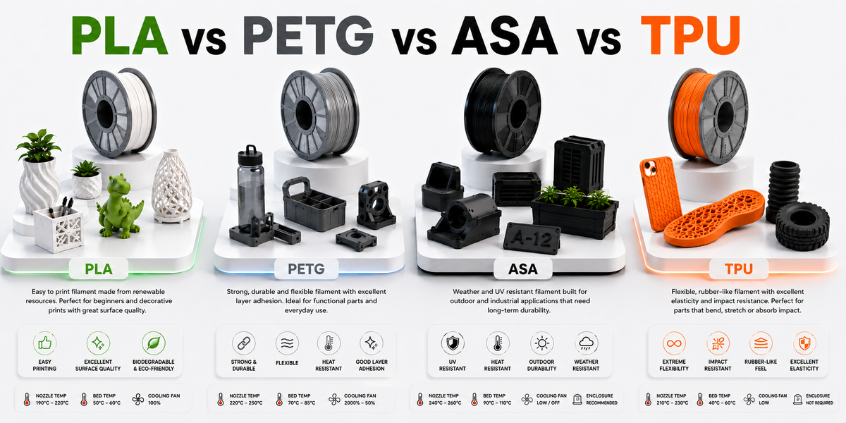 Not Sure Which Material to Choose for Your 3D Printed Products? Here's Your Complete Guide