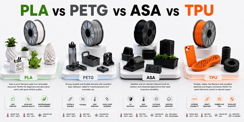 Not Sure Which Material to Choose for Your 3D Printed Products? Here's Your Complete Guide