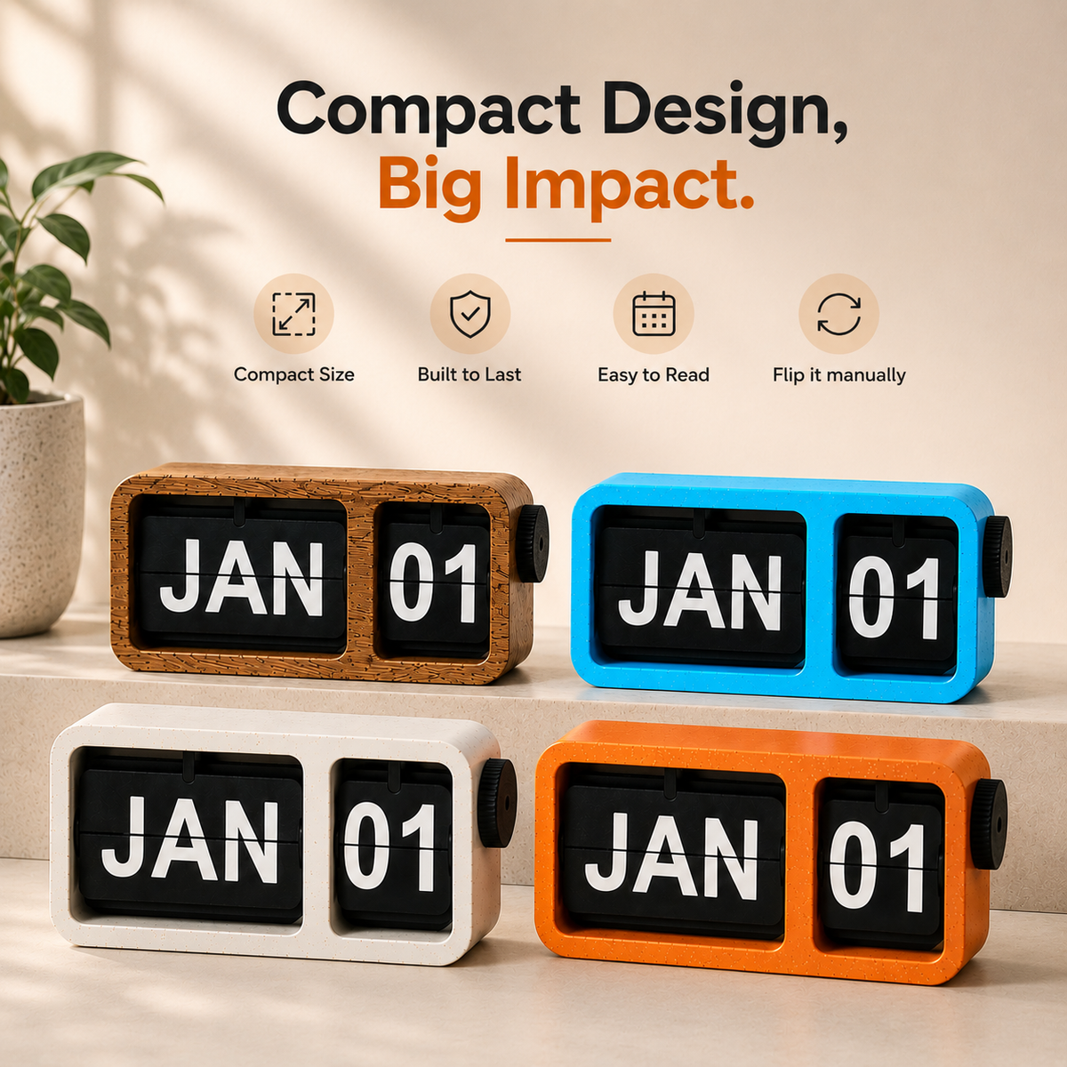 Flip Calendar | Desk Calendar | Gixel Labs